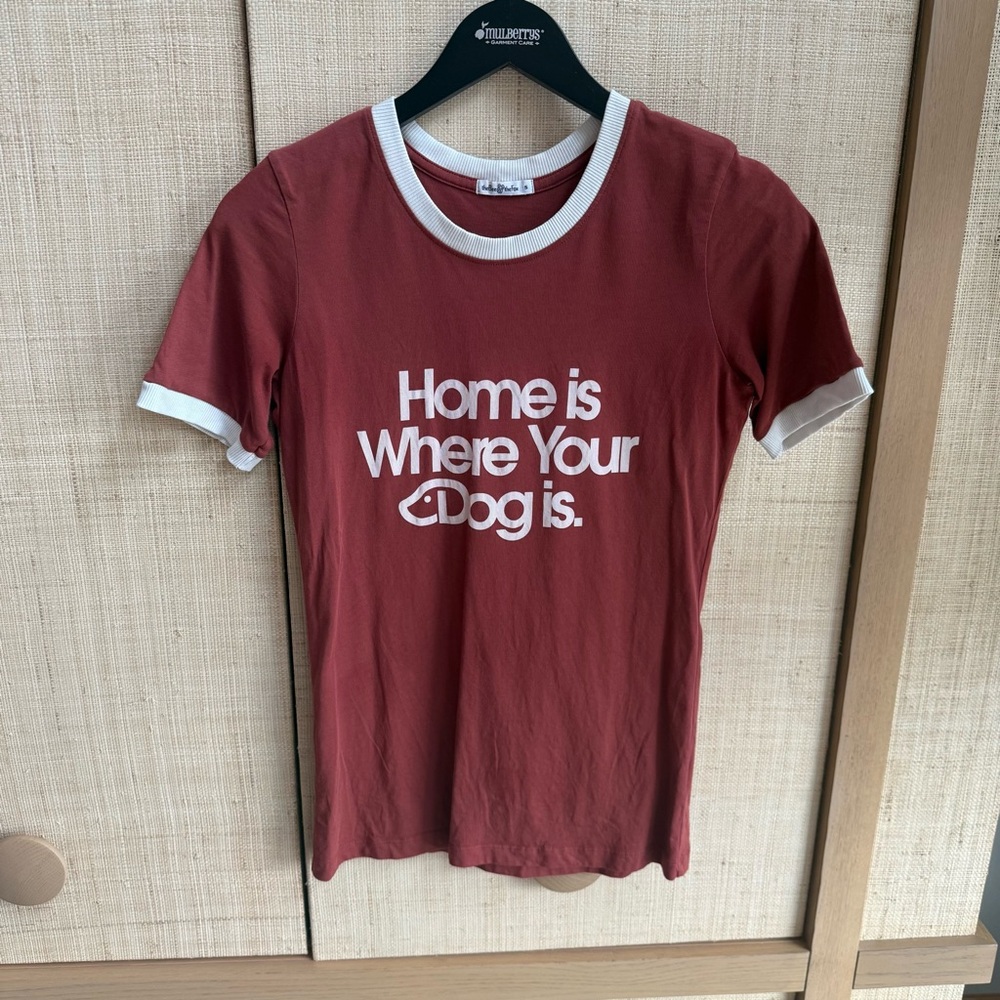 Red Short Sleeve Tee - Home is Where Your Dog Is